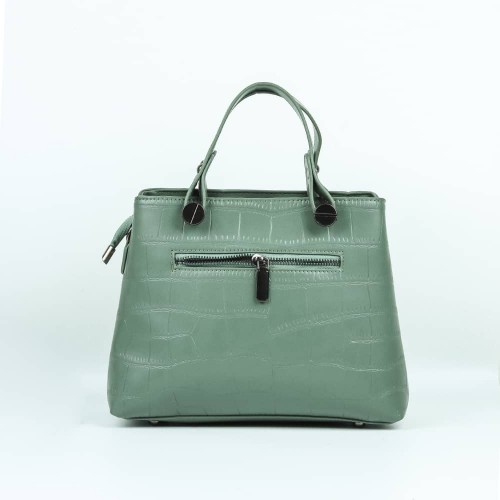 Women's Fashion Leather Tote shoulder Bag - Green image