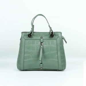 Women's Fashion Leather Tote shoulder Bag - Green