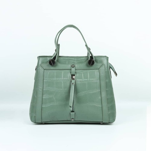 Women's Fashion Leather Tote shoulder Bag - Green image