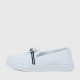 Bowknot Low Heel Round Toe Slip On Women’s Loafers - Red image