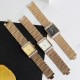 Square Disc Ladies Mesh Strap Bracelet Watch - White image