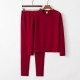 Women's Fashion Slim Fit Pullover Tracksuit - Red image