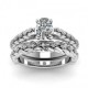 Women's Fashion Cubic Shape Gem Wind Ring - Silver image