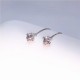  Sterling Silver Long Threader Round Square Earrings For Women
