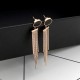 Chain Cascade Long Drop Earrings For Women's 
