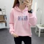 Full Sleeve Printing Winter Trendy Women Hoodie - Pink