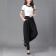 Fabulous Harem High Waist Solid Viscose Women Patiala Pants - Black image