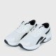 Lace Up Breathable Round Toe Mesh Sports Sneakers - Black image