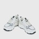 Sports Style Flat Bottom Lace Up Breathable Women Sneakers - Black image