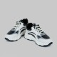 Contrast Color Lace Up Running Platform Booster Sneakers - Black