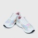 Lace Up Breathable Round Toe Mesh Sports Sneakers - Pink image