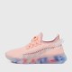 Light Weight Round Toe Lace Up Breathable Sports Sneakers - Pink