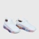 Light Weight Round Toe Lace Up Breathable Sports Sneakers - White image