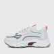 Sports Style Flat Bottom Lace Up Breathable Women Sneakers - Orange image