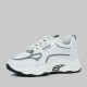 Contrast Color Lace Up Running Platform Booster Sneakers - Grey image