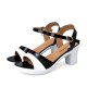 Stiletto Buckle Strap Open-Toe Women Heels Sandals Black image