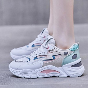 Breathable Hollow Out Mesh Lace up Women Sneakers - Pink