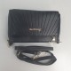 Trendy Adjustable Stripe Rhombic Small Square Messenger Bag - Black image