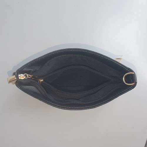 Trendy Adjustable Stripe Rhombic Small Square Messenger Bag - Black image
