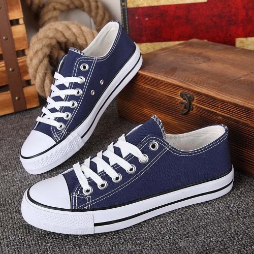 Women Blue Color Comfty Canvas Shoes For Women image