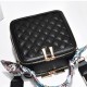 Rhombus Portable Square Messenger Women Shoulder bag - Black image