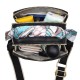 Rhombus Portable Square Messenger Women Shoulder bag - Black image