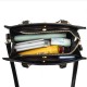 Luxury Adjustable Strappy Zipper Closure Women Tote Hand Bag - Black image