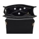 Elegant Rhombus Flip Lock Closure Women Shoulder Bag - Black image