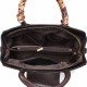 Retro Texture Pillow Type Texture Messenger Women Shoulder Bag - Black image