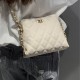 Modish Embossed Chain Crossbody Women Bucket Tote Shoulder Bag - White image