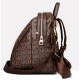 Multi Functional Zipper Closure Heart Shape Fury Women Backpack - Dark Blue image
