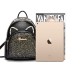 Luxury Sequin Cat Shape Multi Pockets Women Backpack - Black image