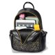 Luxury Sequin Cat Shape Multi Pockets Women Backpack - Black image