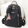  Shoulder Straps Micky Mouse Waterproof Women Travel Backpack - Black