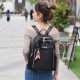  Shoulder Straps Micky Mouse Waterproof Women Travel Backpack - Black image