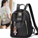  Shoulder Straps Micky Mouse Waterproof Women Travel Backpack - Black image