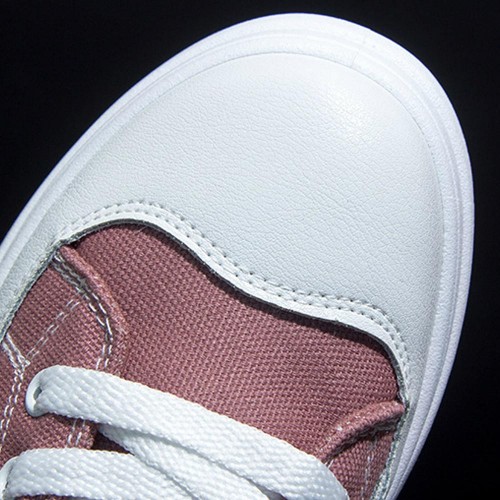 Lightweight High-top Lace Up Wedges Jogging Sneakers - Pink image
