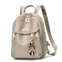  Shoulder Straps Micky Mouse Waterproof Women Travel Backpack - Grey