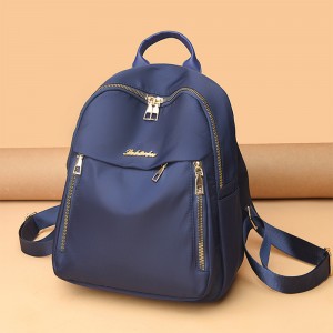  Shoulder Straps Micky Mouse Waterproof Women Travel Backpack - Blue