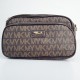 Tandy Diagonal Letter Printed Round Shoulder Bag - Chocolate image