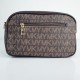 Tandy Diagonal Letter Printed Round Shoulder Bag - Chocolate image
