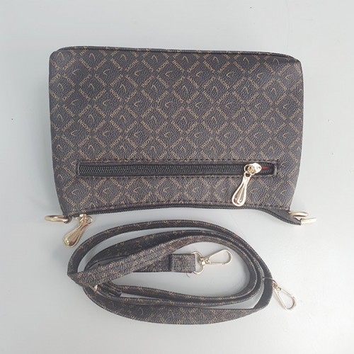 Alphabet Printed Beaded Cross-Border Women Shoulder Bag - Dark Brown image