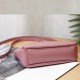 Trendy Adjustable Stripe Rhombic Small Square Messenger Bag - Pink image