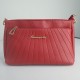 Trendy Adjustable Stripe Rhombic Small Square Messenger Bag - Red image