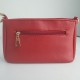 Trendy Adjustable Stripe Rhombic Small Square Messenger Bag - Red image