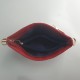 Trendy Adjustable Stripe Rhombic Small Square Messenger Bag - Red image