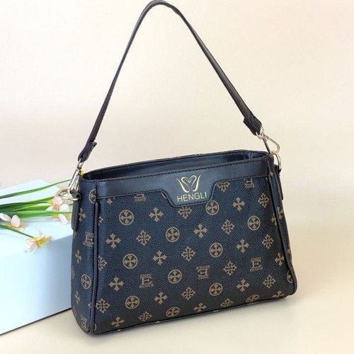 Luxury Floral Pattern Cross Border Detachable Women Hand Bag - Dark Brown image