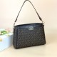 MK Letter Printed Cross Border Detachable Women Hand Bag - Chocolate image