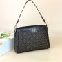MK Letter Printed Cross Border Detachable Women Hand Bag - Chocolate