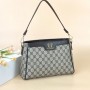 Luxury Cross Border Detachable Geometric Pattern Hand Bag - Light Brown
